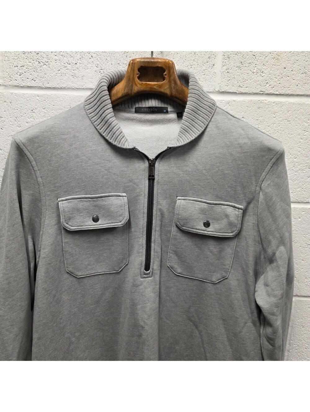 Greyson Clothiers Golf Mens Utah Shawl Collar Half-Zip Sweater Terry 22x31 M